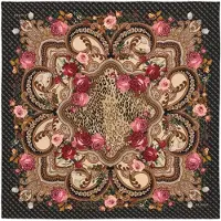 GUESS Tørklæde beige / brun / pink / sort