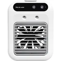 Mtp Products L7 Mini-luftkøler med dobbelt nano-tåge-luftfugter, 500ml - hvid
