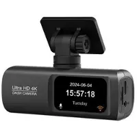 Mtp Products D192 MAX 4K WiFi-bilkamera - 170° vidvinkel, nattesyn, parkeringskamera - sort