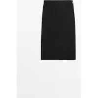 Massimo Dutti - Female - Lige Midinederdel - Sort - 42