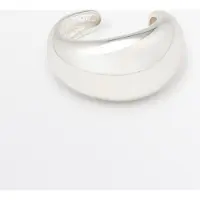 Massimo Dutti - Female - Armbånd Med Afrundet Volumen - Sølv - 01