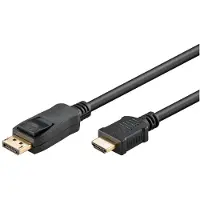 Pro DisplayPort 1.2 - HDMI 1.4 - 5m - Sort