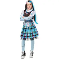 Rubies Udklædning - Monster High Frankie Stein Deluxe - - 5-6 år (110-116) - Udklædning