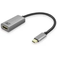 ACT USB-C til HDMI-adapter hun 4K 60Hz kabel 0,15 m aluminium (AC7010)
