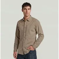 G-Star Panelled Pocket Regular Shirt - Brown - Men