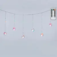 Aigostar Connectable Icicle Wave Wishing Ball Rgby Low Voltage Ip44 Indoor & Outdoor 3m + 3mx0.6m 12 Strips Lyskæde