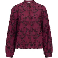 Object Bluse 'OBJKarli' bordeaux / sort