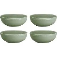 Scandi Living Dots morgenmadsskål 60 cl 4 stk. Grøn