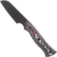 Kizer Cutlery Whip Tail 1131A1, Black CPM 10V, FatCarbon Nebula &amp; GID G10 fixed knife, Jordan Scolman design