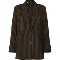 Selected Blazer 'SLFRITA' mørkebrun / hvid