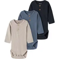 Name it Sparkedragt/Body beige / blå