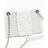 Armani Exchange A|X Armani Exchangetil kvinder. XW000281AF22626U0011 Off white mini-håndtaske (OSFA), Hvid, Casual, Polyuretan