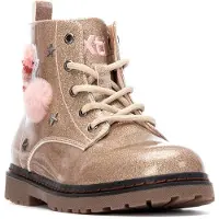 Xti Kidstil piger. 15138501-NUDE Ankelstøvler 151385 guld (30), Guldfarvet, Fast, Lynlås, Casual, Patentlæder, børnetøj