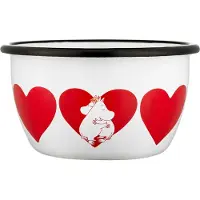 Muurla Moomin emaljeskål 60 cl Heart