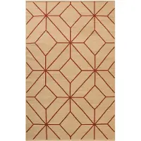 Chhatwal & Jonsson Ayur tæppe Beige-Rust, 270x180 cm