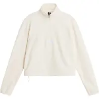 The North Face - Mærker - W Novelty Logo Glacier 1/4 Zip White Dune til UnisexUld - Størrelse XS - Hvid