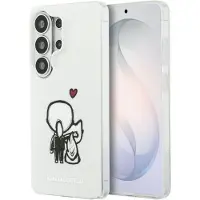 Karl Lagerfeld Samsung Galaxy S26 Ultra IML Karl&Choupette Magnetisk cover med logo på bagsiden - Gennemsigtig