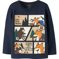 Name it Bluse - NmmOswalde - Navy Blazer - - 3 år (98) - Bluse