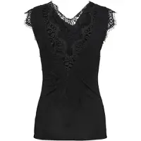 Pieces Ilu Braces Kortærmet V-hals T-shirt