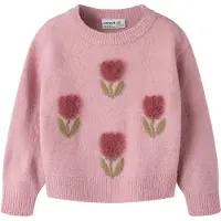 Name it Pullover 'NMFOLGI' siv / lysviolet