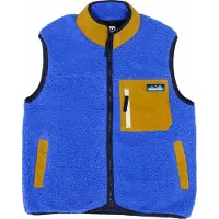 KAVU - Mærker - Ozette Sherpa Fleece Vest W Admiral Blue til Unisex - Størrelse M - Blå