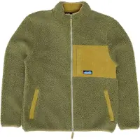 KAVU - Mærker - Wayside Sherpa Fleece Jacket Moss Stone til Unisex - Størrelse M - Kaki