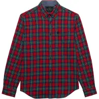 Superdry Superdrytil mænd. M4011197A Lumberjack skjorte rød (XXL), Casual, Bomuld, Lange ærmer