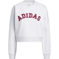 Adidas Sportsweatshirt 'Holiday' lysegrå / burgunder