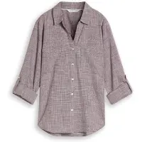 Tom Tailor Bluse bordeaux / hvid
