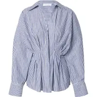Rich & royal Bluse mørkeblå / hvid
