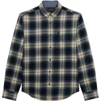 Superdry Superdrytil mænd. M4011197A Marineblå Lumberjack-skjorte (M), Casual, Bomuld, Lange ærmer