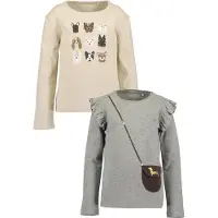 Blue Seven Bluser & t-shirts beige / choko / guld / lysegrå