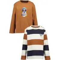 Blue Seven Shirts karamel / uldhvid