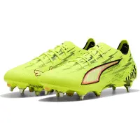 Puma Ultra 6 Ultimate SG Unleashed - Gul/Sort/Rød/Neon - Soft Ground (SG), størrelse 40