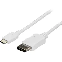 StarTech.com StarTech 6ft/1.8m USB C to DisplayPort 1.2 Cable 4K 60Hz, USB-C to DisplayPort Adapter Cable HBR2, USB Type-C DP Alt Mode to DP Monitor Video Cable,