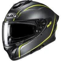 HJC C71 Quez MC3HSF Integralhjelm Mat/Sort/Gul L