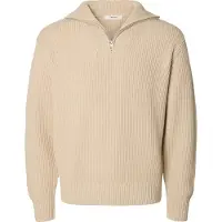 Selected Dry Relaxed Fit Halv Lynlås Sweater
