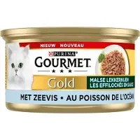 Gourmet Gold Bløde Delikatesser med havfisk vådfoder til katte (85 g)