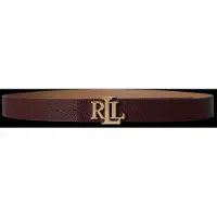Lauren Accesorios Bælte camel / burgunder