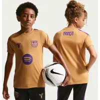 Nike Barcelona Trænings T-Shirt Dri-FIT Strike - Guld/Sort/Lilla Børn - , størrelse L: 147-158 cm