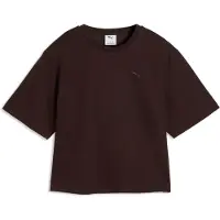 Puma Essentials Elevated Relaxed Tee Women, Clothing, Chocolate Fondue, L