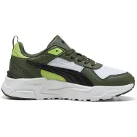 Puma Trinity 2 Sneakers Youth, Shoes, White/Black/Moss Veil, 38