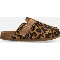 Xti Xtitil kvinder. 14287106-LEOPARDO Træsko 142871 brun (36), Læder, Fast, Ingen, Casual, Dyreprint