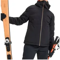 Roxy - Skijakker dame - Snowyhill Puffy Jacket True Black til UnisexUld - Størrelse XS - Sort