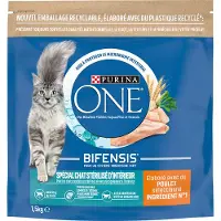Purina One Indoor Sterilized Cat Kylling, fuldkorn - 4 x 1,5 kg