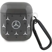 Mercedes MEA28DPMGS AirPods 1/2 cover sort/sort Stort stjernemønster