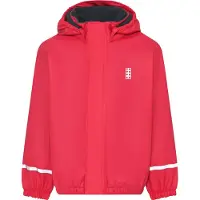Lego Wear Regnjakke m. Fleece - PU - LWJipe 708 - Mørk Pink - - 7 år (122) - Regnjakke