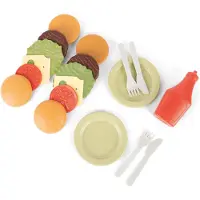 Dantoy BIO Plastic Burgersæt - 19 Dele - - OneSize - Legemad