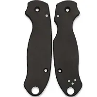Flytanium Classic Titanium Scales for Spyderco Para 3 - Black