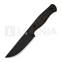 We Knife Notchline WE25047-2, Blackwashed CPM S35VN, Copper Foil Carbon Fiber, hunting knife